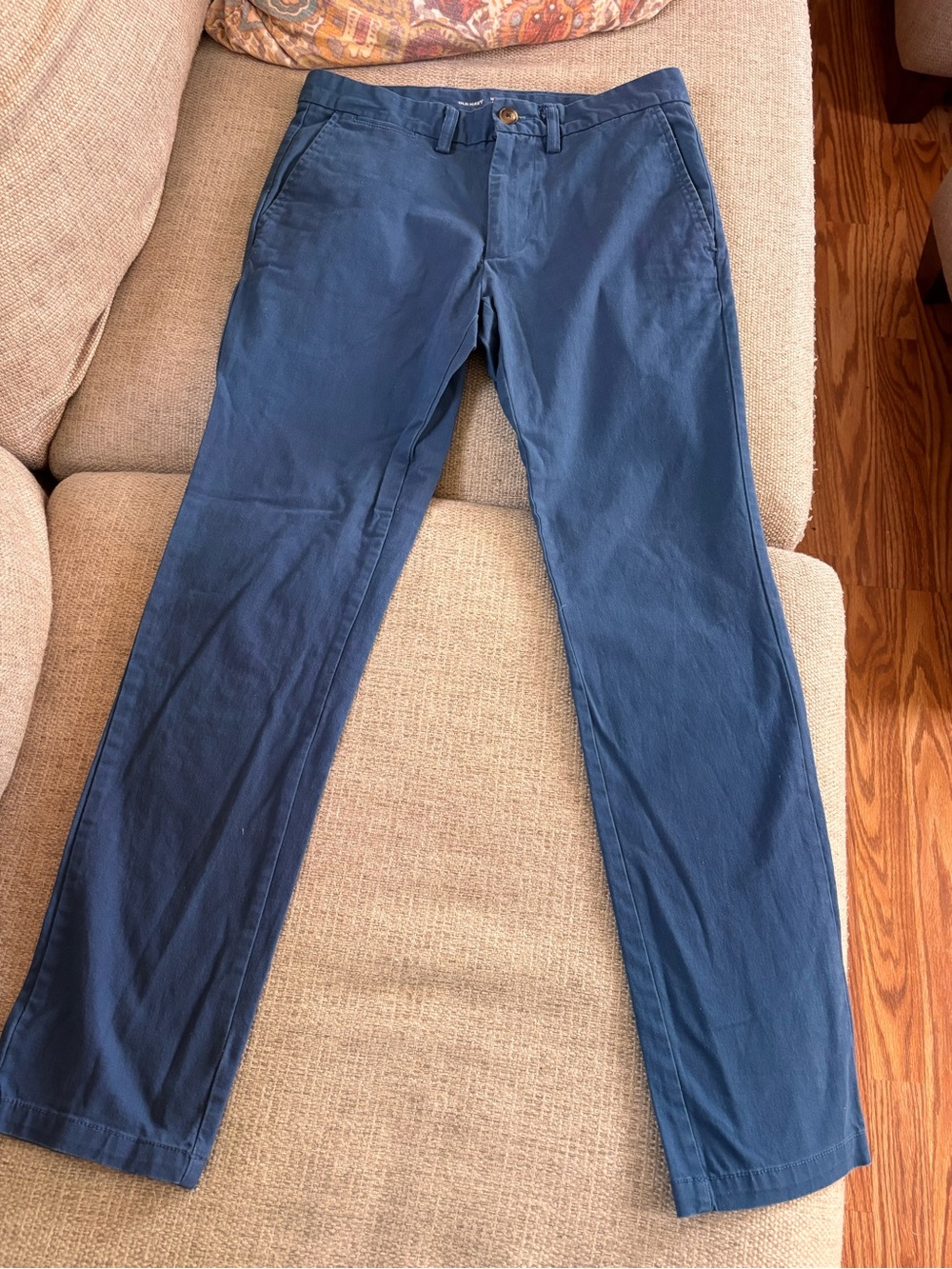 Old Navy Blue Ultimate Slim Built In Flex Chinos 
29x30